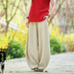 Cotton and Linen Autumn women's casual lantern pants long pants