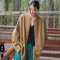 Autumn cotton and linen women's clothing new style ramie cardigan women's coat