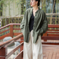 Autumn cotton and linen women's clothing new style ramie cardigan women's coat