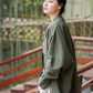 Autumn cotton and linen women's clothing new style ramie cardigan women's coat