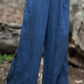 Cotton and Linen Hemp Autumn Women's Ramie Big Foot Pants Women's Linen Wide Leg Pants