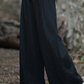 Cotton and Linen Hemp Autumn Women's Ramie Big Foot Pants Women's Linen Wide Leg Pants