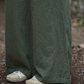Cotton and Linen Hemp Autumn Women's Ramie Big Foot Pants Women's Linen Wide Leg Pants