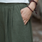 Cotton and Linen Hemp Autumn Women's Ramie Big Foot Pants Women's Linen Wide Leg Pants