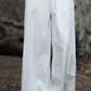 Cotton and Linen Hemp Autumn Women's Ramie Big Foot Pants Women's Linen Wide Leg Pants