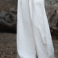 Cotton and Linen Hemp Autumn Women's Ramie Big Foot Pants Women's Linen Wide Leg Pants