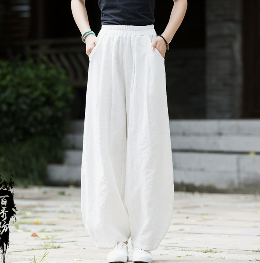 Cotton and Linen Autumn women's clothing new style slimming women's lantern pants