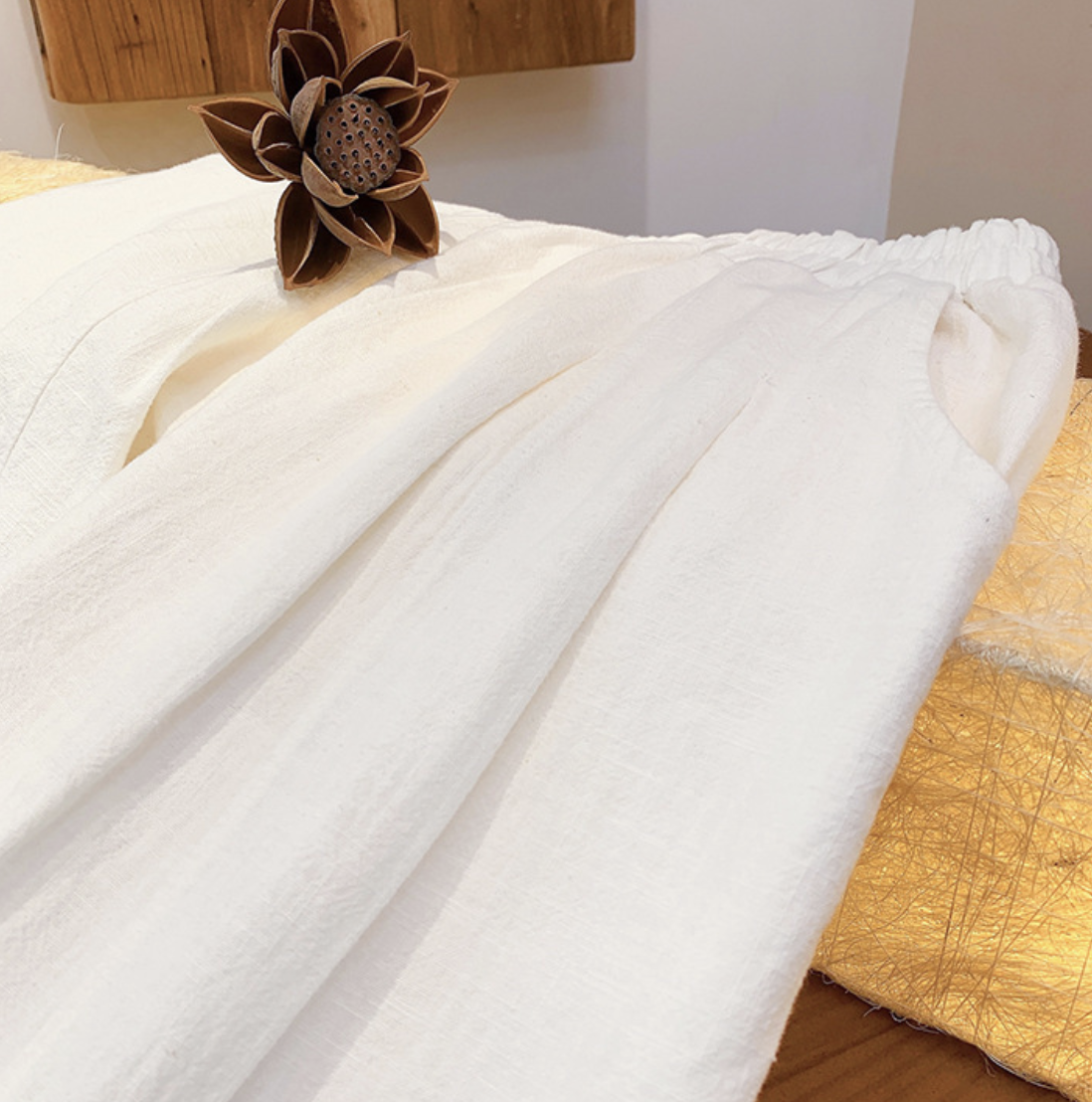 Cotton and Linen Autumn women's clothing new style slimming women's lantern pants