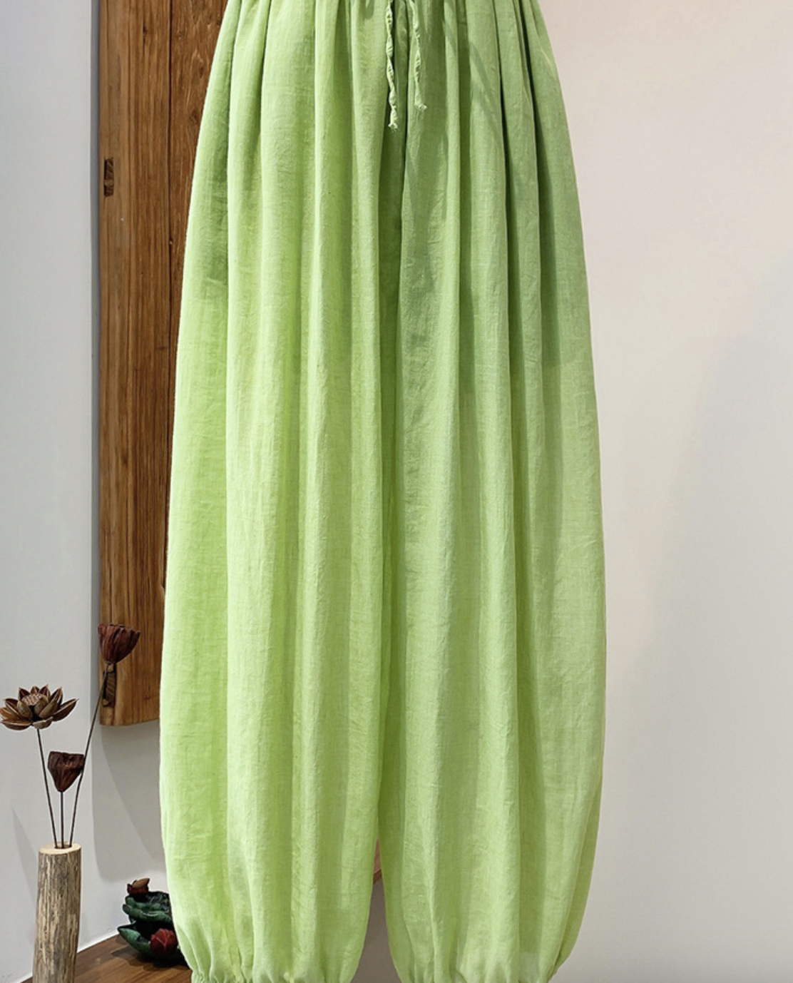 Cotton and Linen Autumn  women's clothing new lantern pants for women