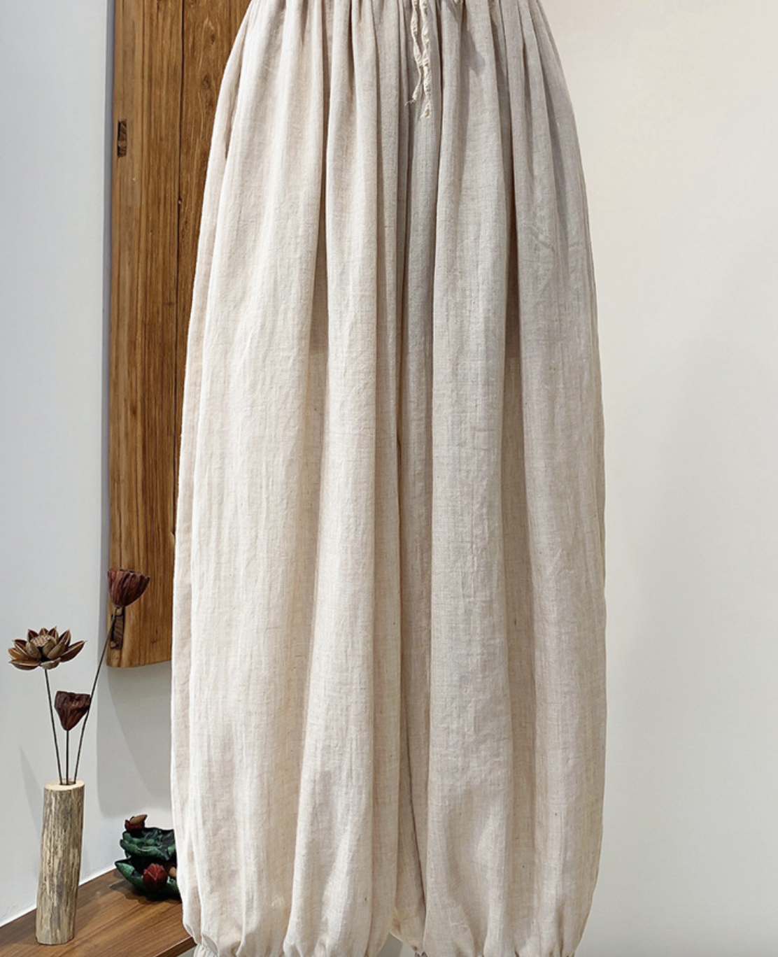 Cotton and Linen Autumn  women's clothing new lantern pants for women