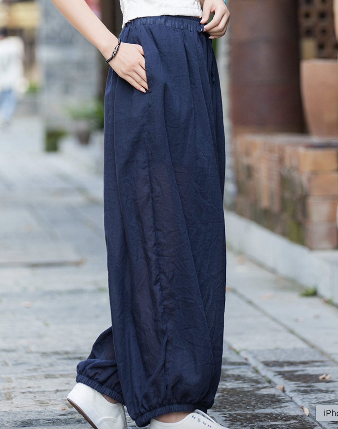 Cotton and Linen Autumn  women's clothing new lantern pants for women