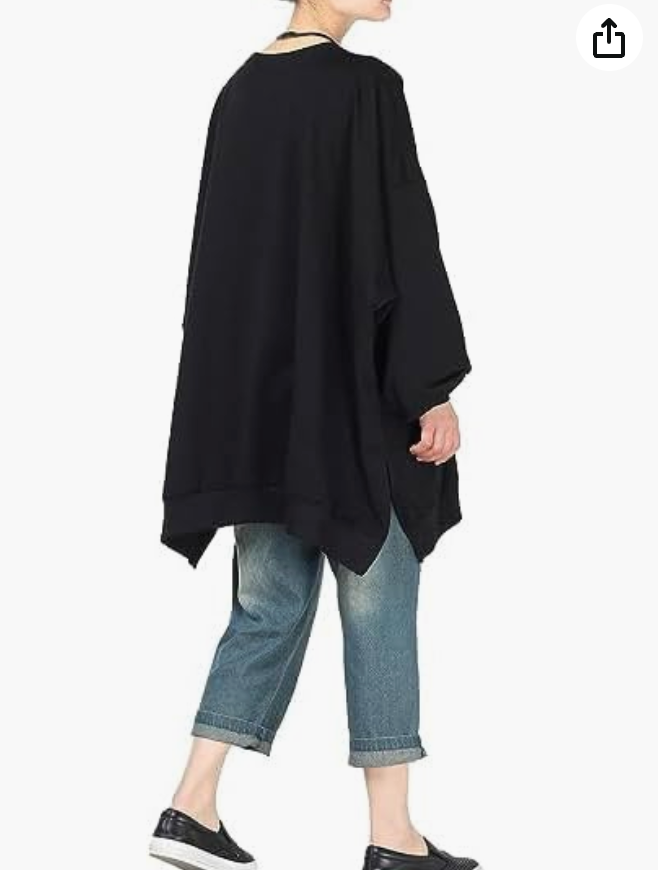 Minibee Women's Oversized Sweatshirt Crewneck Long Sleeve Tunic Shirts Plus Size Pullover Tops Fall Outfits