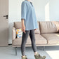 Minibee Women's 3/4 Length Sleeve Tops Cotton Linen Shirts Casual Blouse Summer Tops for Women
