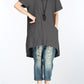 Minibee Women's Cotton Linen Short Sleeve Tunic/Top Tees
