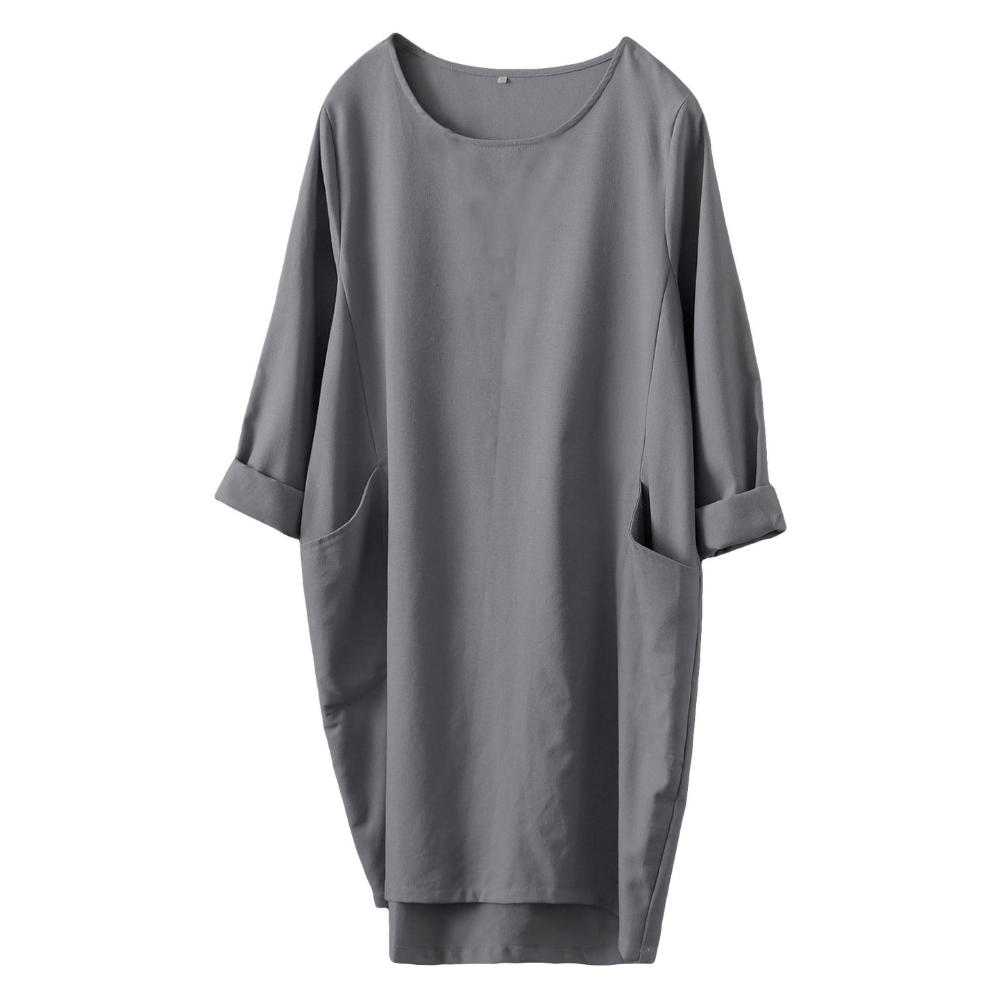 Minibee Women's Oversized Tunic Dress Long Sleeve Loose Baggy Tshirt Tops  with Pockets