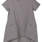 Minibee Women's Cotton Linen Short Sleeve Tunic/Top Tees