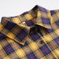 Minibee Women's Cotton Blouses Tops Plaid Long Sleeve High Low Button Down Shirts