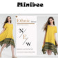 Minibee Women's Ethnic Cotton Linen Short/Long Sleeves Irregular Dress