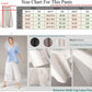 Women's Wide Leg Pants Loose Layer Capris Yoga Palazzo Elastic Waist Trousers