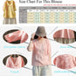 Minibee Women's Linen Embroidery Blouse V-Neck Tunic Elbow Sleeve Shirts Tops