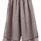 Women's Wide Leg Pants Loose Layer Capris Yoga Palazzo Elastic Waist Trousers
