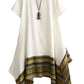 Minibee Women's Ethnic Cotton Linen Short/Long Sleeves Irregular Dress